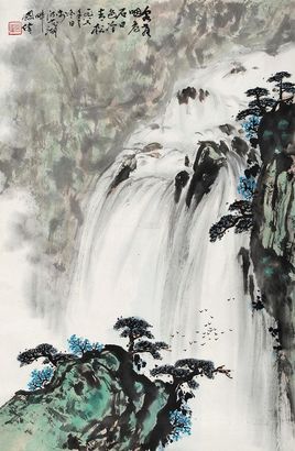 关伟 1987年作 山水 立轴