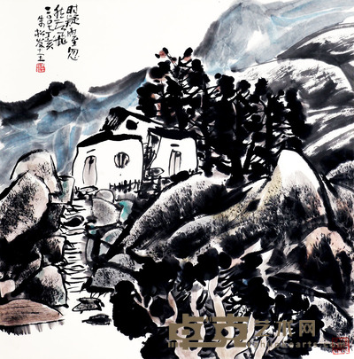 朱松发 山水 68×47 cm.
