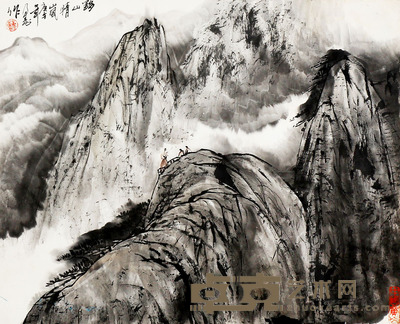 童乃寿 山水 48×59 cm.