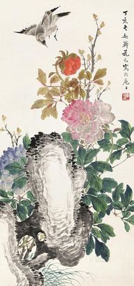 花元 春意 立轴