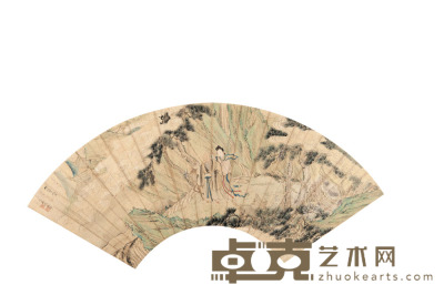 王素  荷塘翠鸟 20×57cm 约1.0平尺