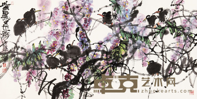 叶烂 紫气东来 69×133cm 约8.3平尺