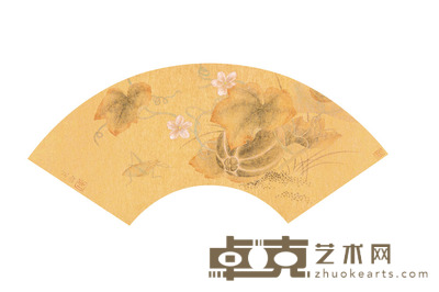 朱小元 荷塘翠鸟 直径:31.5cm