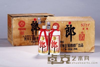 1990-1991年产原箱铁盖郎酒 --