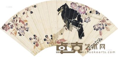 张书旂 花枝栖禽 185×475 cm