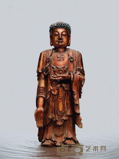 清代（1644-1911） 阿弥陀佛 高83cm