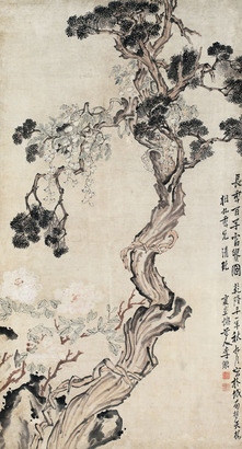 李鱓 长年百子富贵图
