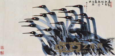 黄永玉 群鸟 99×204 cm. 39×80 3/8 in. 约18.2平尺