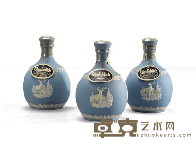 格兰菲迪21年浅蓝陶瓷瓶单一纯麦芽威士忌（雪莉桶） 