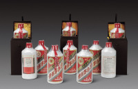 1992-1995年贵州茅台酒(红皮-铁盖)-(配锦盒)