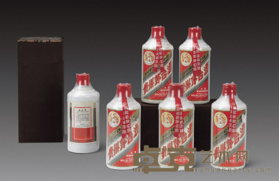1991-1992年贵州茅台酒(红皮-铁盖)-(配锦盒) 