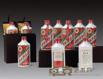 1991年贵州茅台酒(红皮-铁盖)-(配锦盒) 