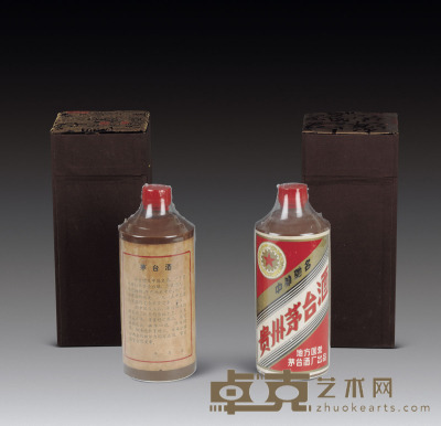 1983-1986年贵州茅台酒(黑酱)-(配锦盒) 