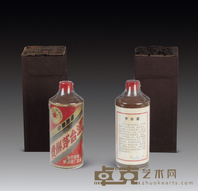 1983-1986年贵州茅台酒(棉纸-黑酱)-(配锦盒) 