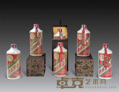 1977-1982年贵州茅台酒(0.54大飞仙)-(配锦盒) 