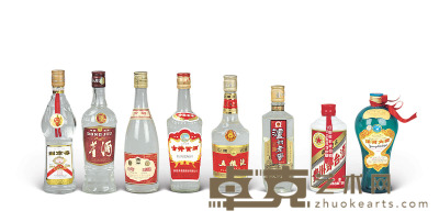 90年代中国八大名酒组合(各种名酒各一支) 