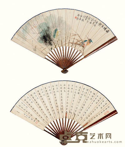 白 荷 荷塘生趣图·小楷 17.5×50cm 约0.8平尺