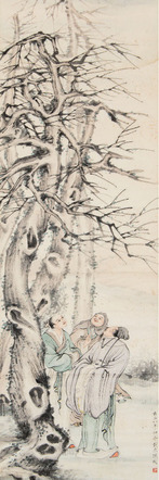 陈 枚 仰赞图