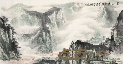 施云翔 澄江云起图 52×99cm 约4.7平尺