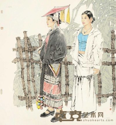 王根生 翠叶吹凉玉烟消 镜心 96×89cm