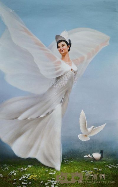 安永日 鸽子舞 160×100cm