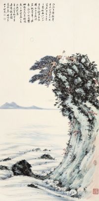 慕凌飞 辛酉（1981）年作 赤壁后游图 立轴