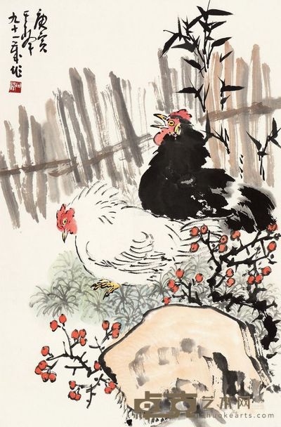 孙其峰 庚寅（2010）年作 六月风来一水香 托片 70×46cm