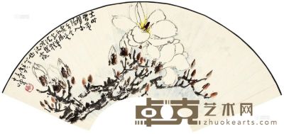 孙其峰 癸亥（1983）年作 花卉 扇面 19×55cm