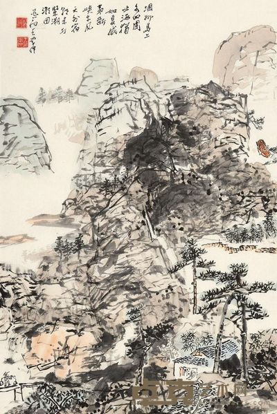 王学仲 山水 软片 68×45cm