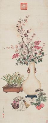 缪嘉惠 嘉瑞吉祥图 立轴