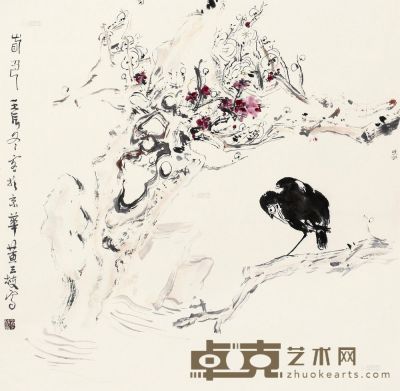 黄三枝 2012年作 春色 镜心 68×68cm