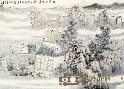 张捷 2004年作 山水 轴 50×69cm