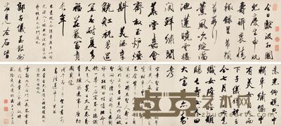 王文治 庚戌（1790）年作 行书“临米董二家” 手卷 28.5×263cm