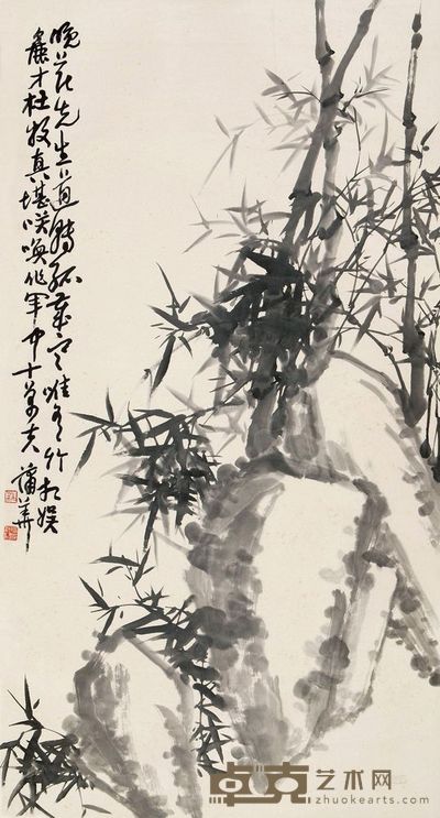 蒲华 岁寒晚节 立轴 177×93cm