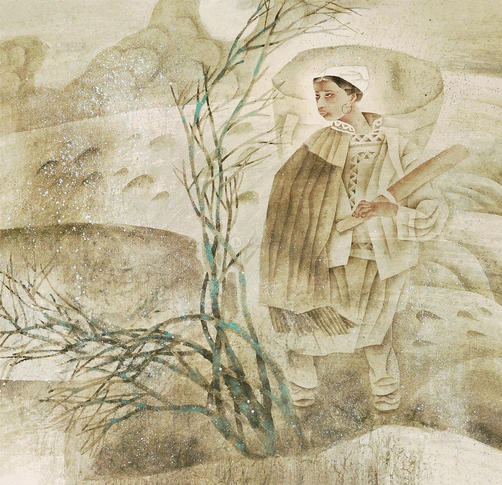 王野翔 凉山雪晴 镜片 66×68cm