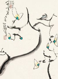 张桂铭 戊辰（1988）年作 玉兰芬芳 镜片