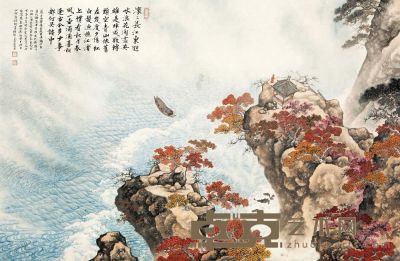 汤哲明 癸巳（2013）年作 临江仙 镜片 66×100cm