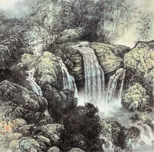 沈福馨 山水