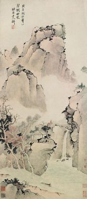 邹之麟 山水 立轴