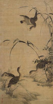 无款 芦雁图 立轴