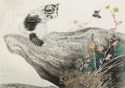 王洪良 猫 镜框 45×63cm