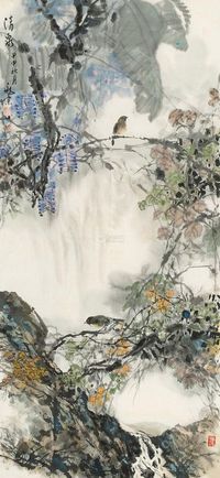 李兆宗 清泉 画心