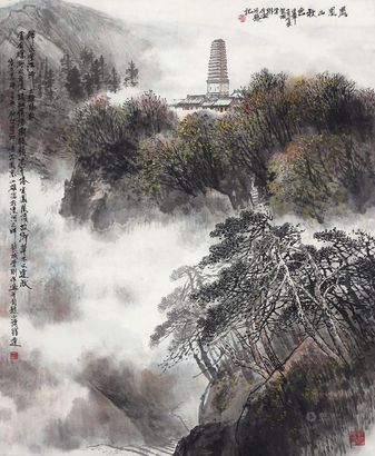 李刚 凤凰山 挂轴