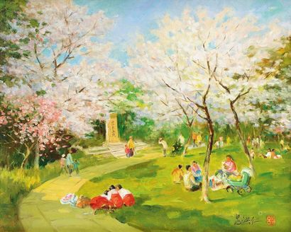 吕洪仁 2007年作 樱花时节