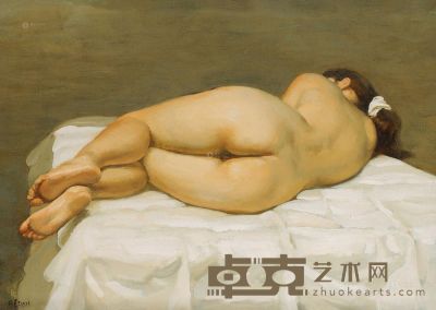 陈丹青 2001年作 女人体 25×35cm