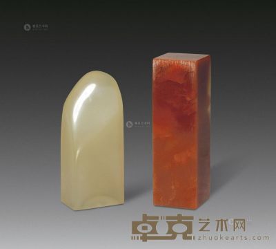 寿山品种石 （二方） 尺寸不一