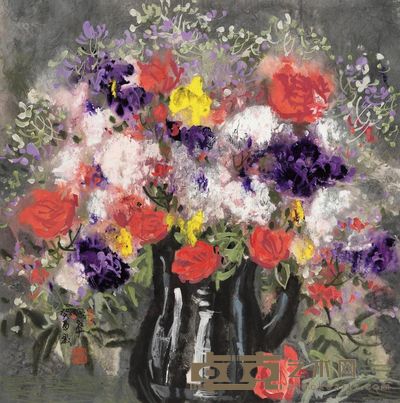 徐希 1982年作 花卉 镜心 68×68cm