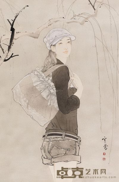 罗寒蕾 春 镜心 103×67cm