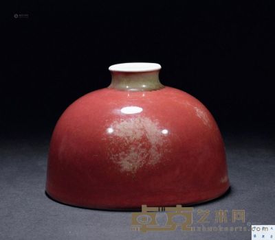 清康熙 豇豆红太白尊 直径12.5cm