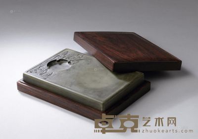 清 淘河石砚 17.8×12.1cm
